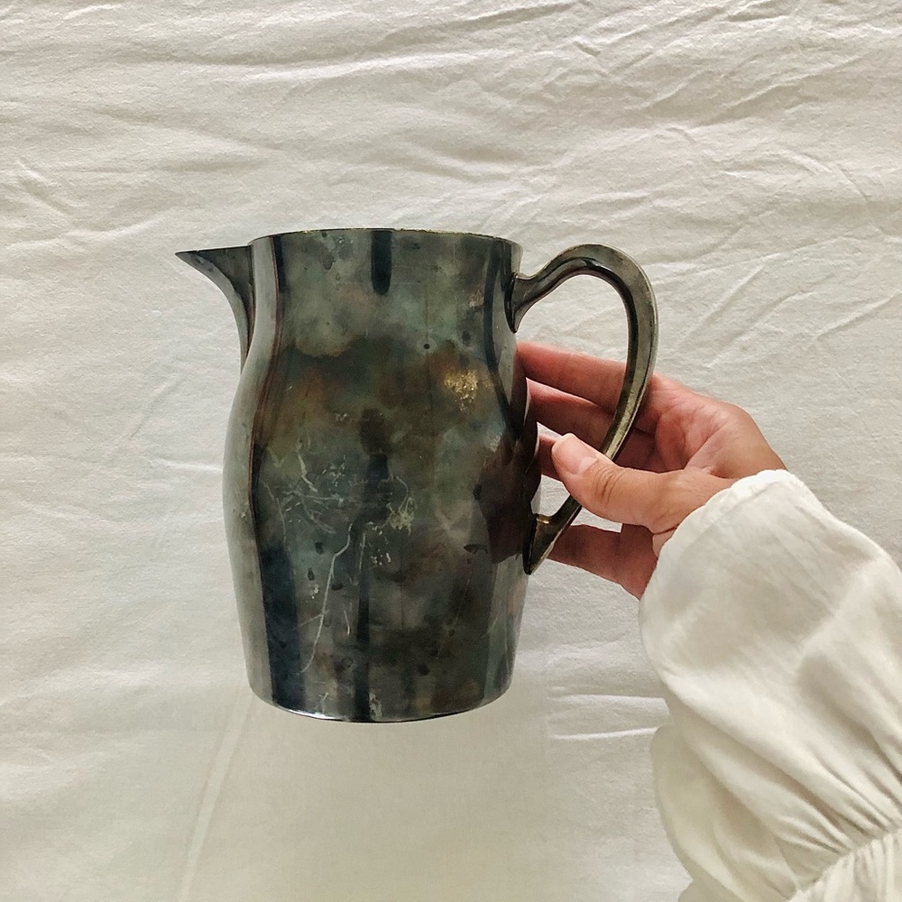 Marshall Field & Co antique sterling silver jug